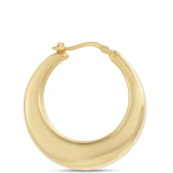 Toscano Large Graduated Hoop Earrings, 14K Yellow Gold