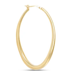 Toscano Large Oval Hoops, 14K Yellow Gold