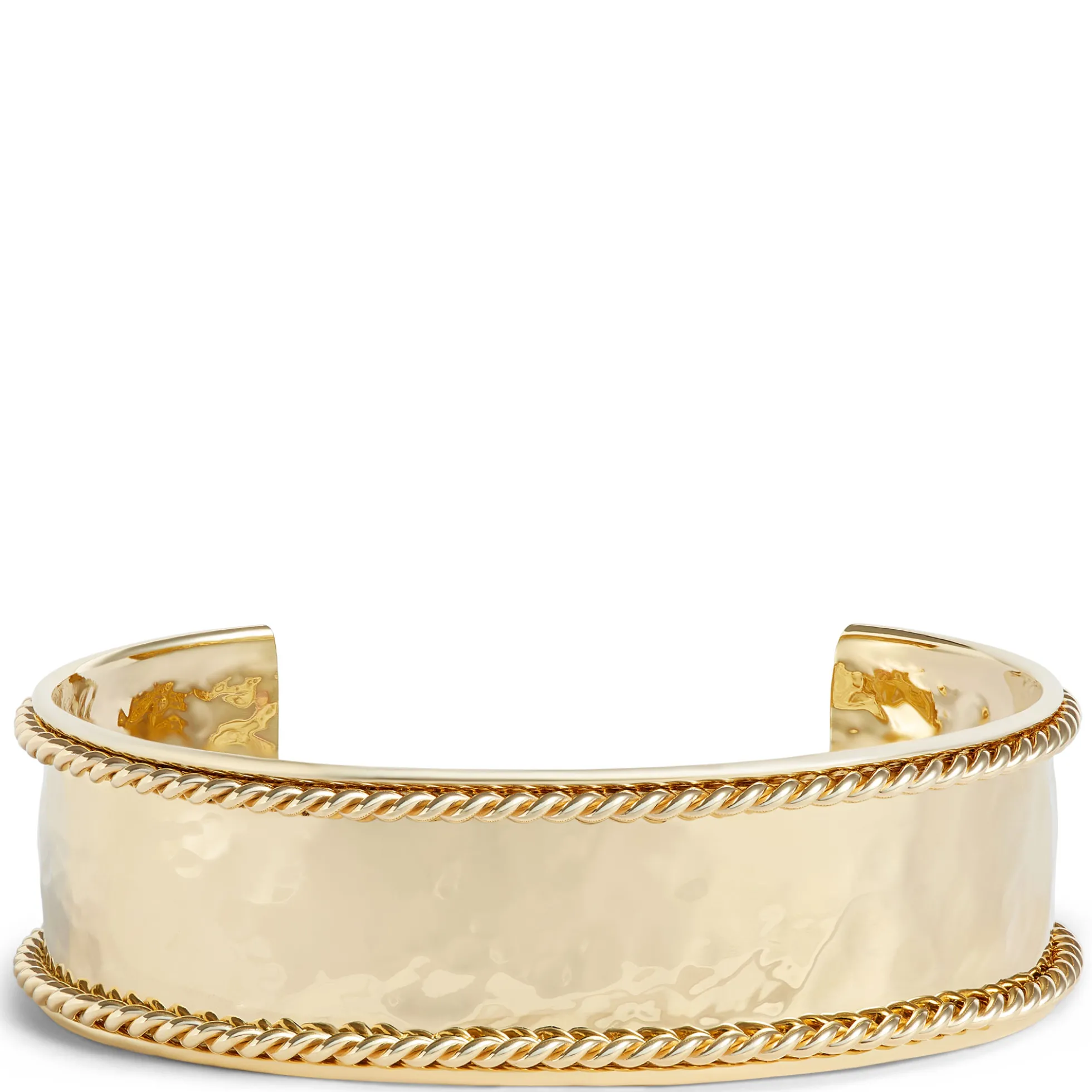 Toscano 20mm Beaded Cuff, 14K Yellow Gold