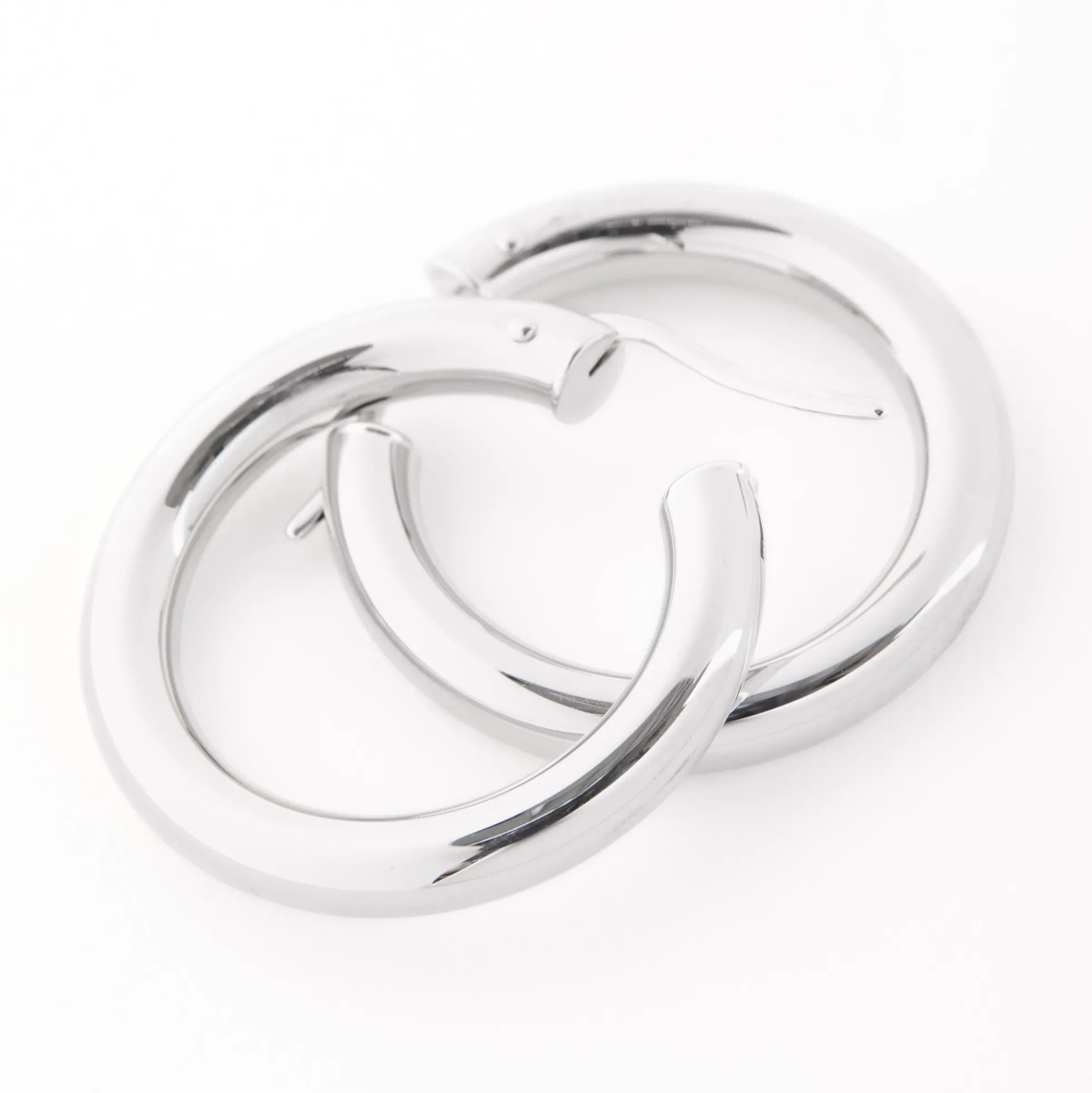 Toscano 27MM Hoop Earrings, 14K White Gold