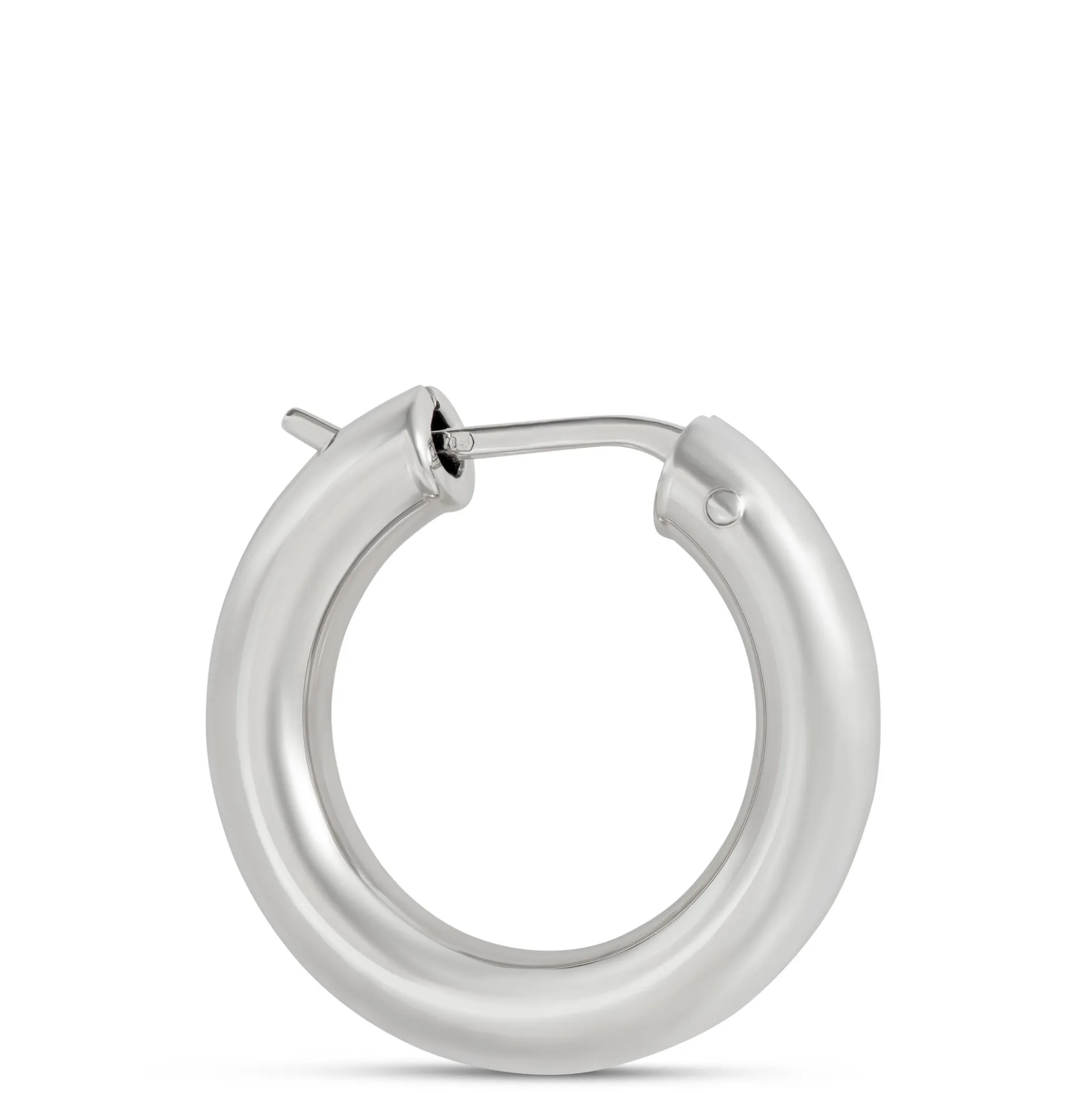 Toscano 21MM Hoop Earrings, 14K White Gold