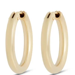 Toscano 27MM Round Hoop Earrings, 14K Yellow Gold