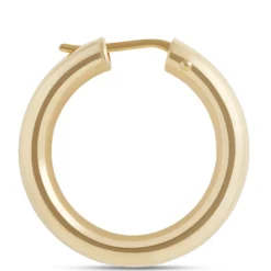 Toscano 27MM Round Hoop Earrings, 14K Yellow Gold