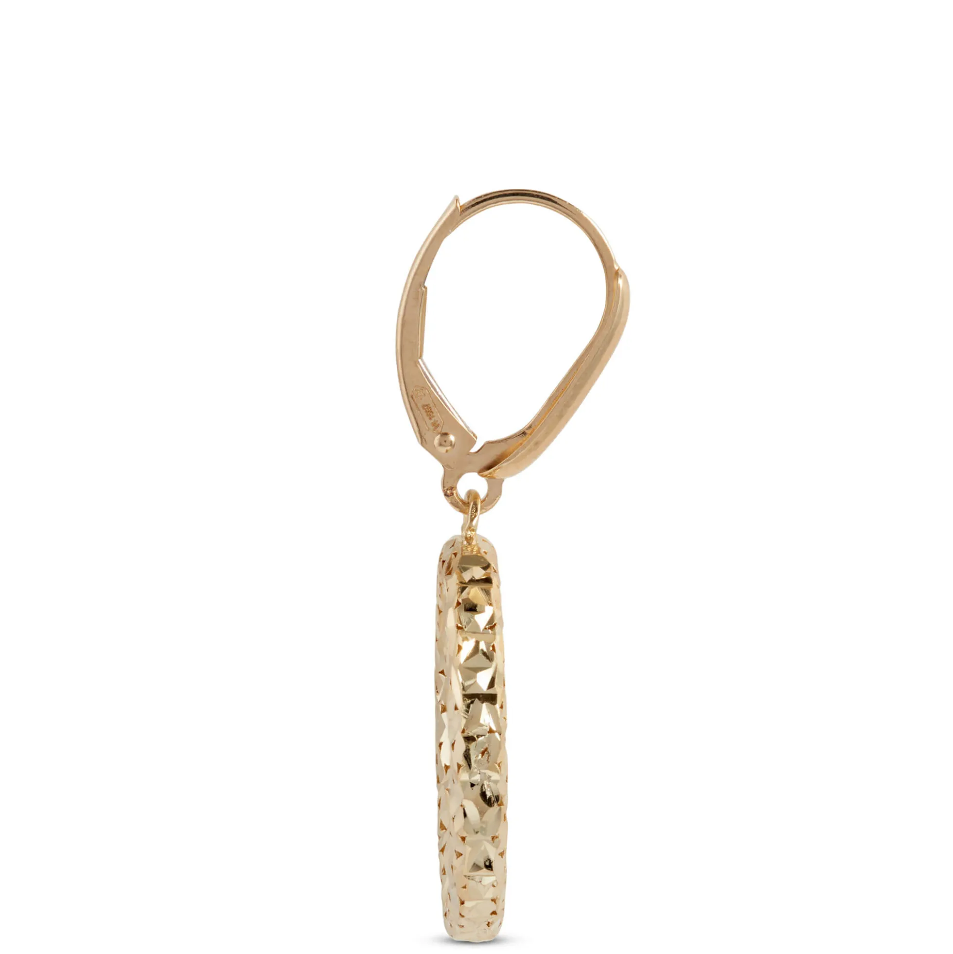 Toscano Open Circle Earrings, 14K Yellow Gold
