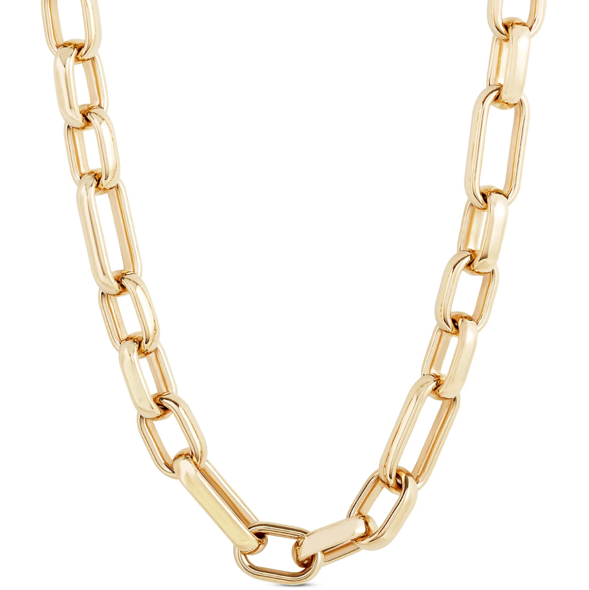 Toscano Oval Link Chain Necklace, 14K Yellow Gold