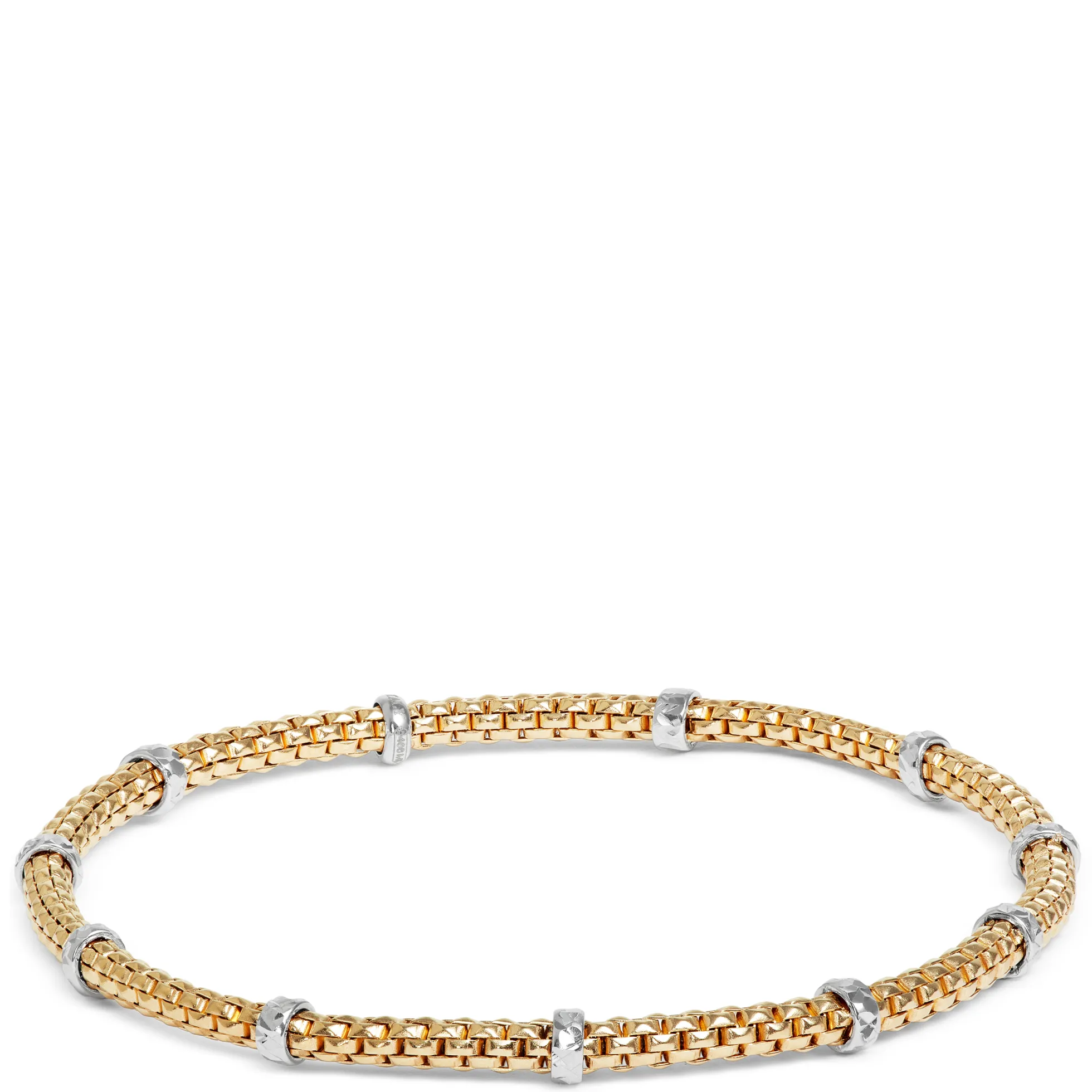 Toscano Popcorn Style Bracelet, 14K Yellow Gold