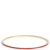 Toscano Red Enamel Slip On Bangle, 14K Yellow Gold