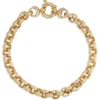 Toscano Rolo Chain Bracelet 14K, 7.5"