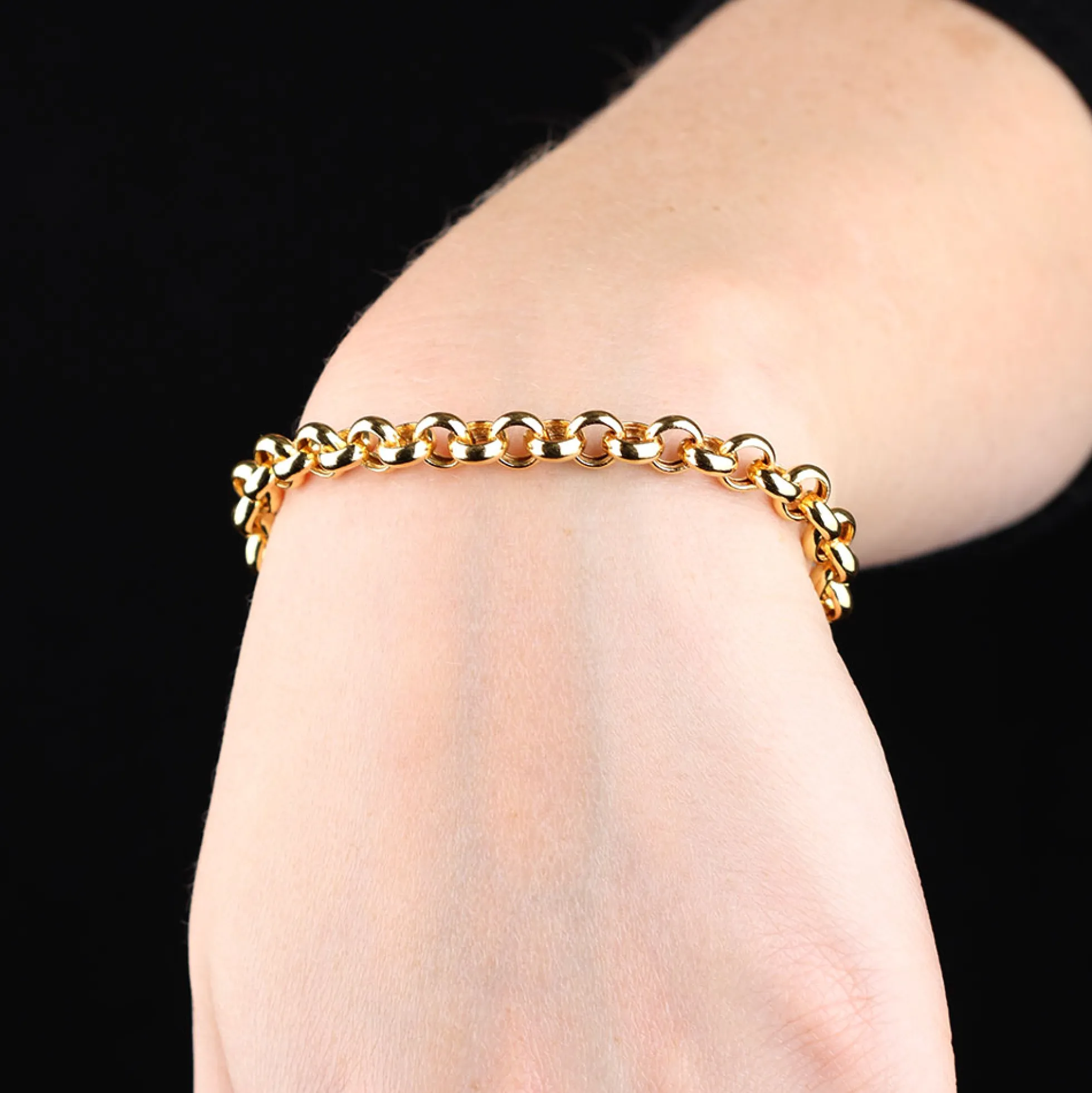 Toscano Rolo Chain Bracelet 14K, 7.5"