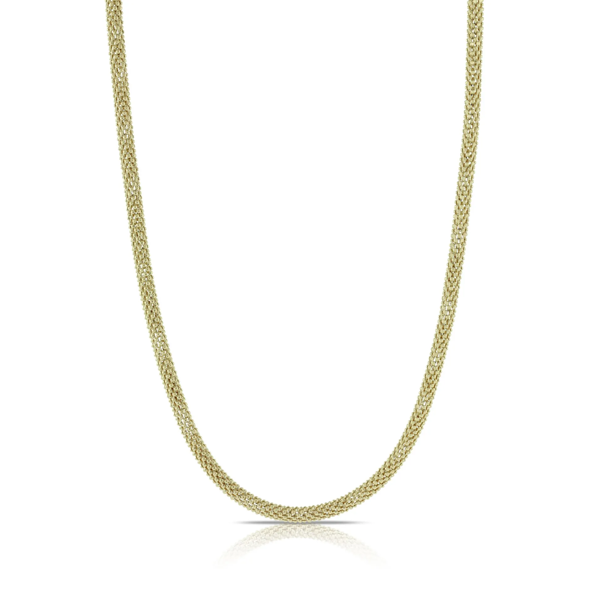 Toscano Round Popcorn Chain 14K, 18"