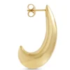 Toscano Sculpted Half Hoop Earrings, 14K Yellow Gold