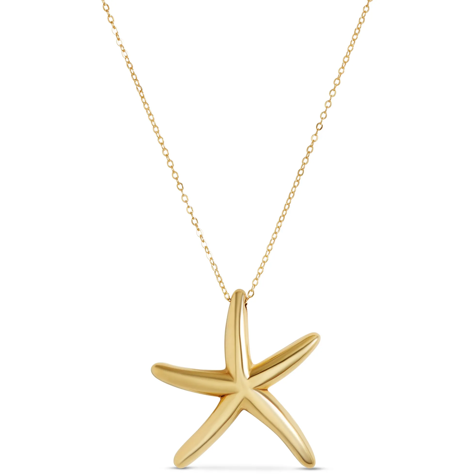 Toscano Starfish Pendant Necklace, 14K Yellow Gold