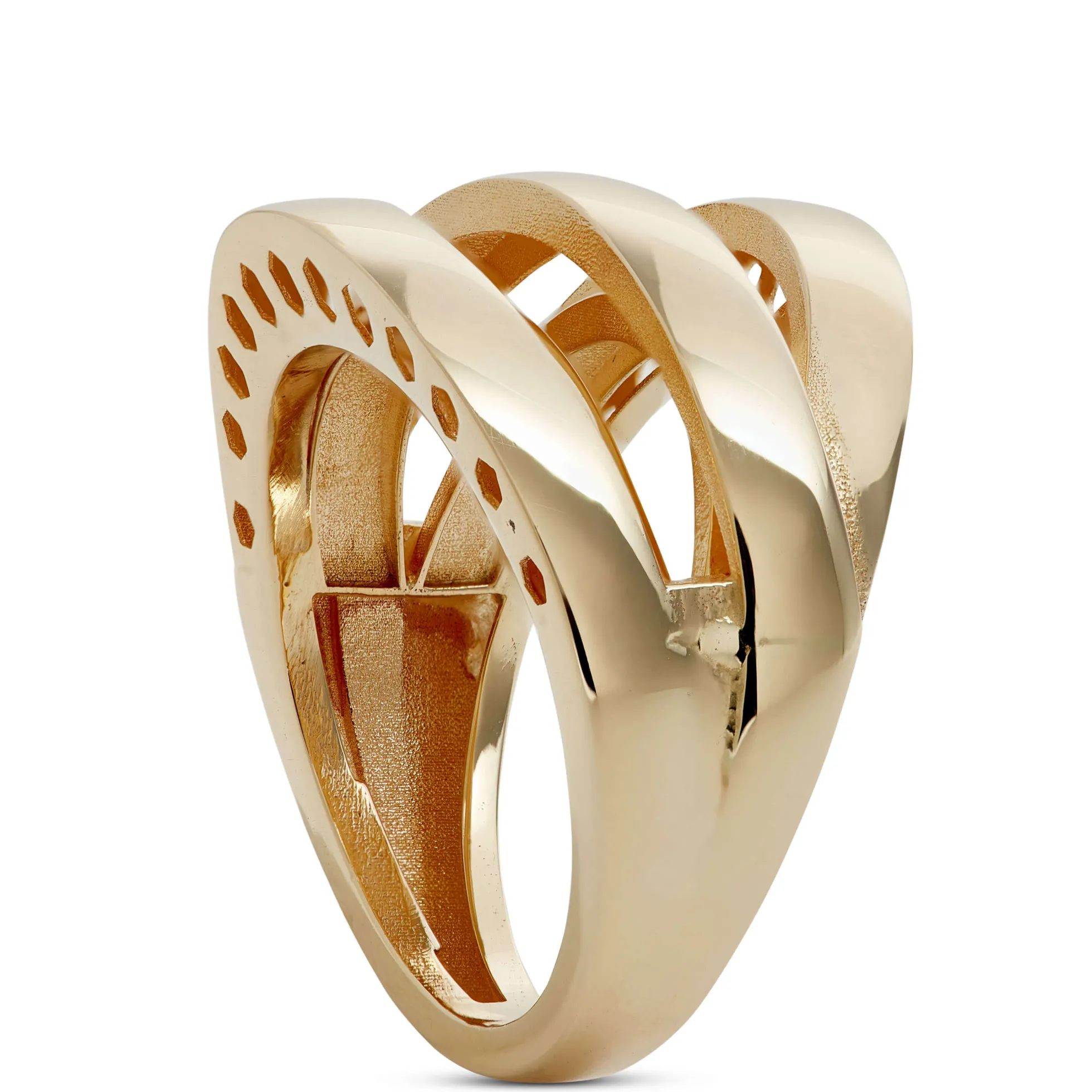 Toscano Swirl Ring, 14K Yellow Gold Size 8