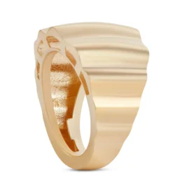 Toscano Tapered Fluted Band, 14K Yellow Gold Size 8
