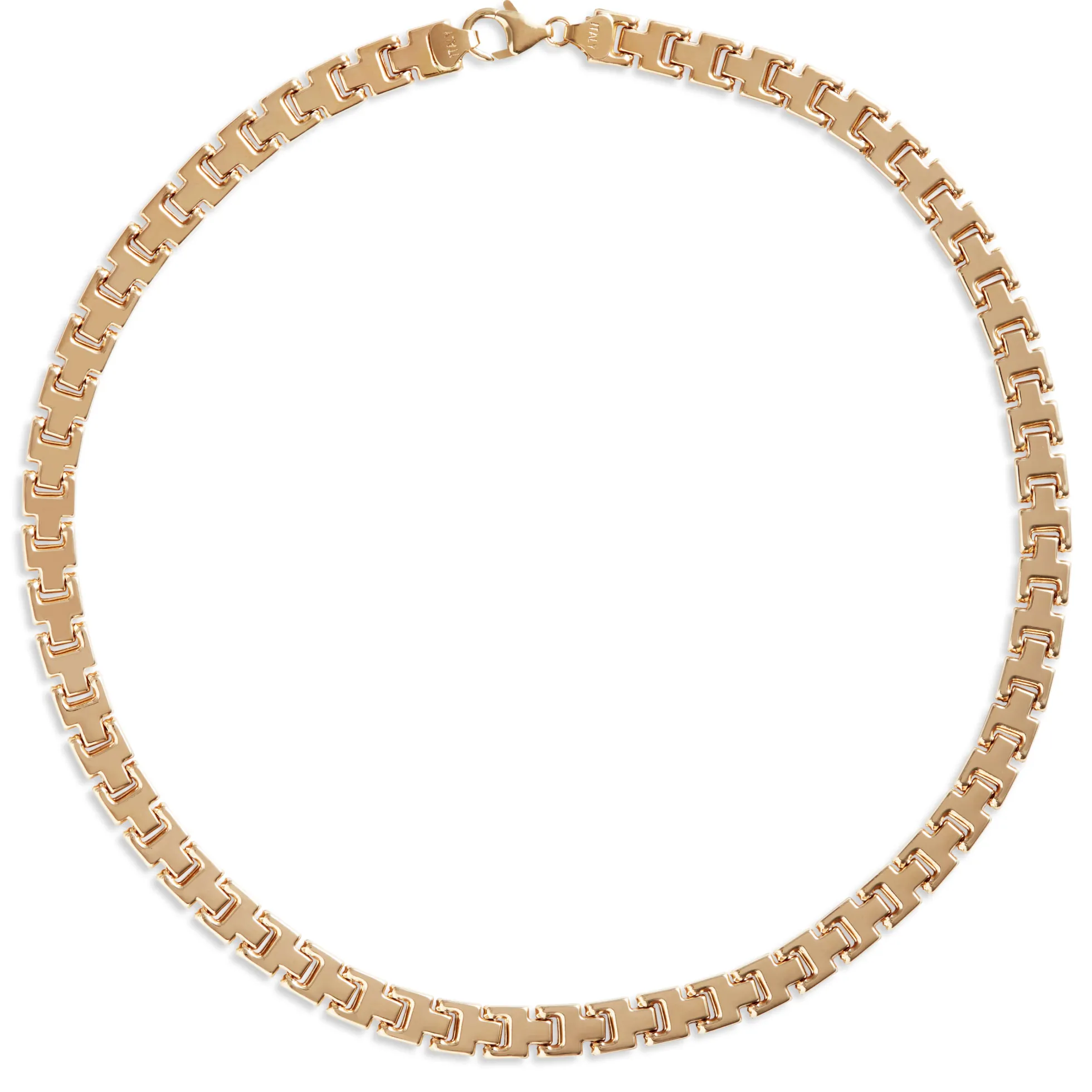 Toscano Three-Row Panther Necklace, 14K Yellow Gold