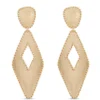 Toscano Triangle Drop Earrings, 14K Yellow Gold