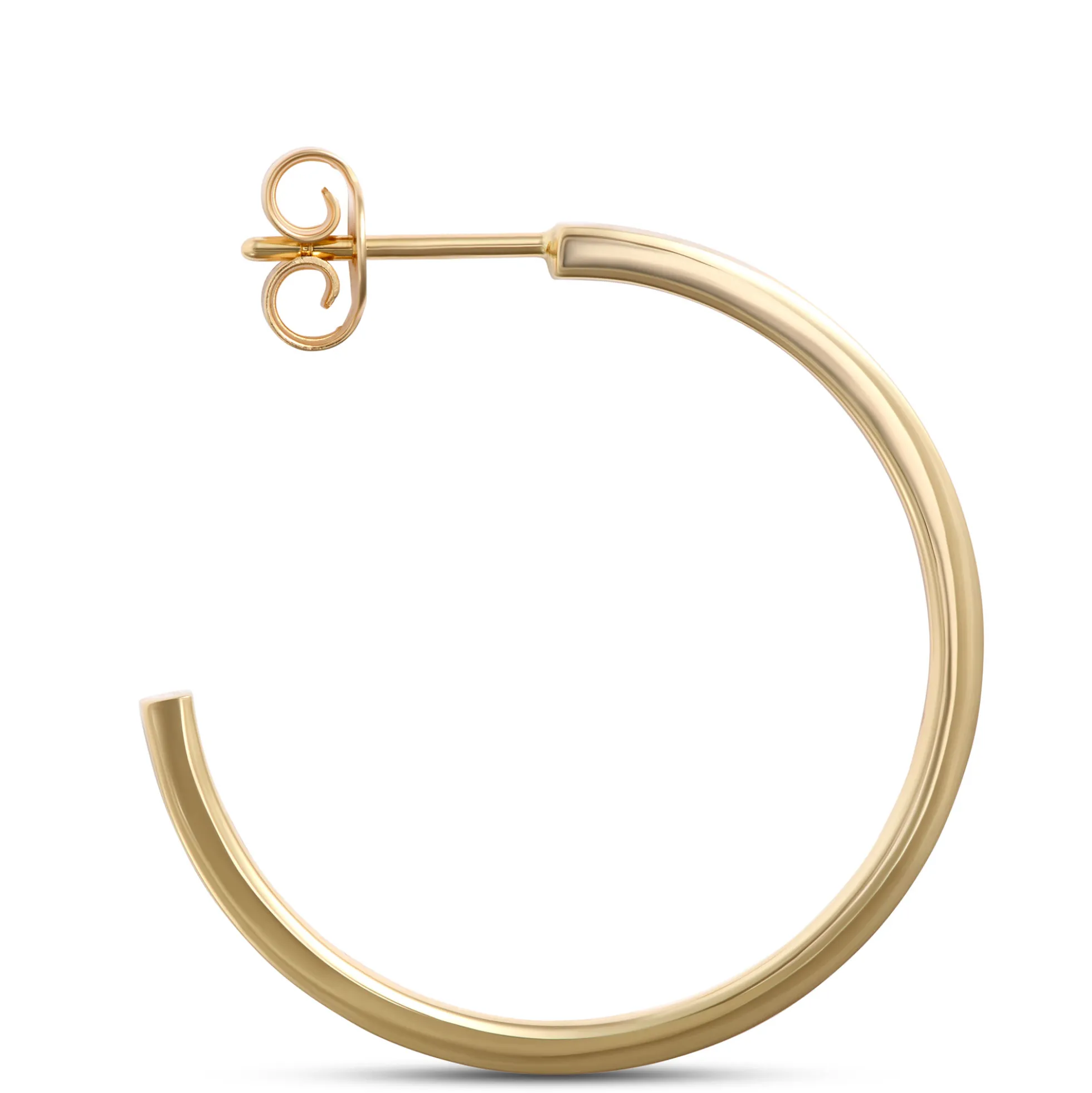 Toscano Turquoise Enamel Hoop Earrings, 14k Yellow Gold