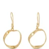 Toscano Twisted Ribbon Earrings, 14K Yellow Gold