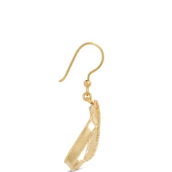 Toscano Twisted Ribbon Earrings, 14K Yellow Gold