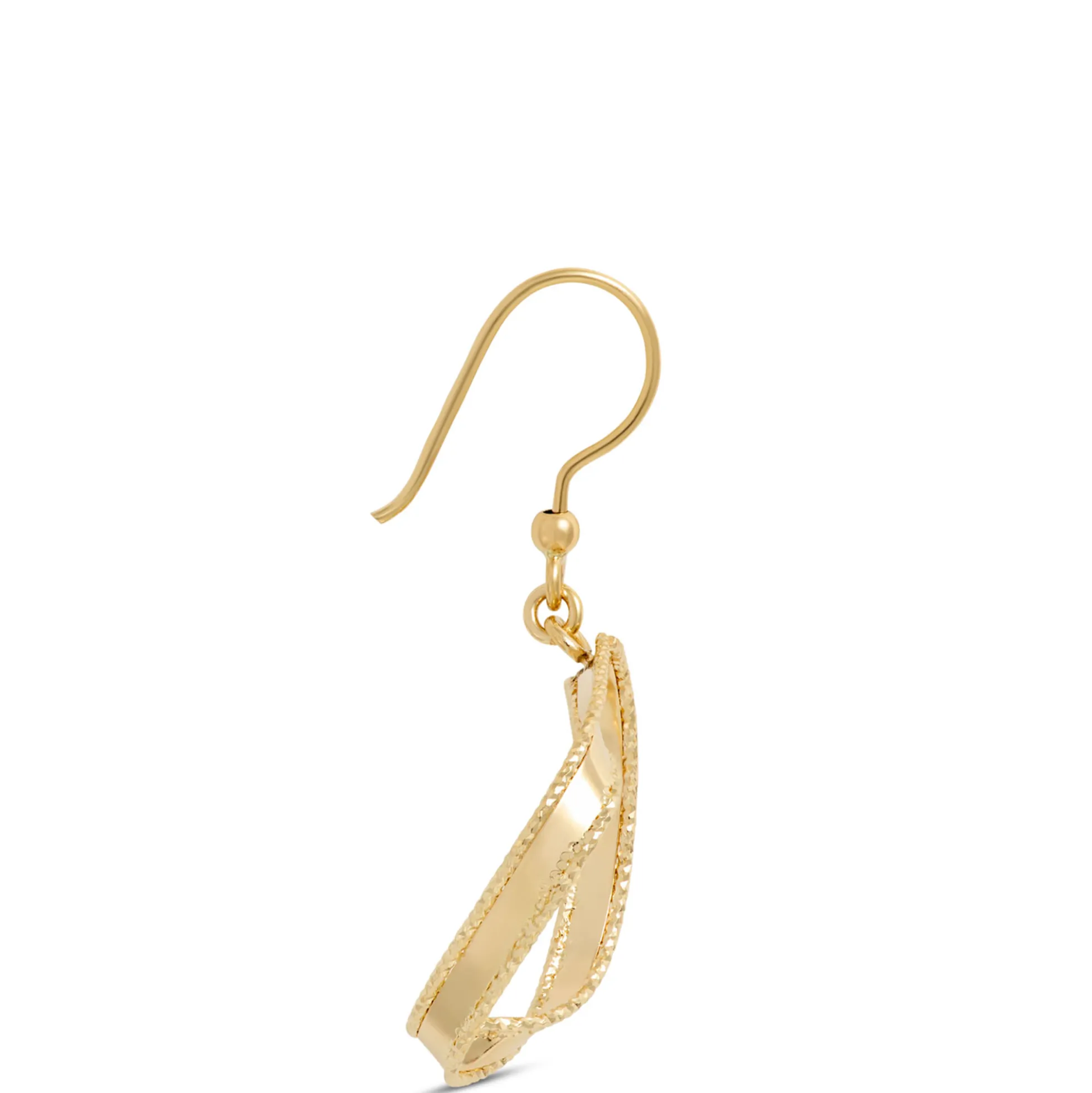 Toscano Twisted Ribbon Earrings, 14K Yellow Gold