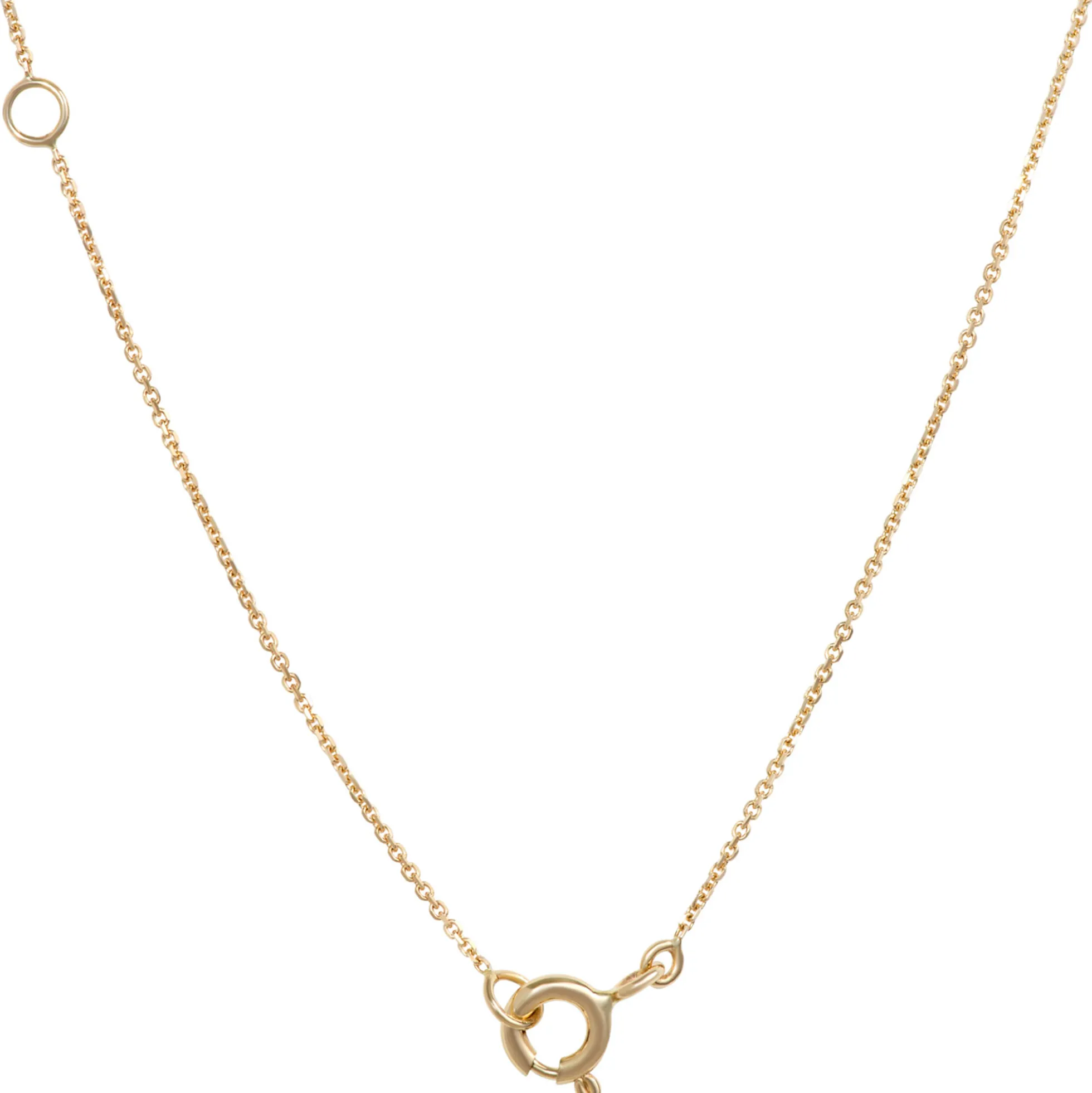 Triple Heart Diamond Necklace, 14K Yellow Gold