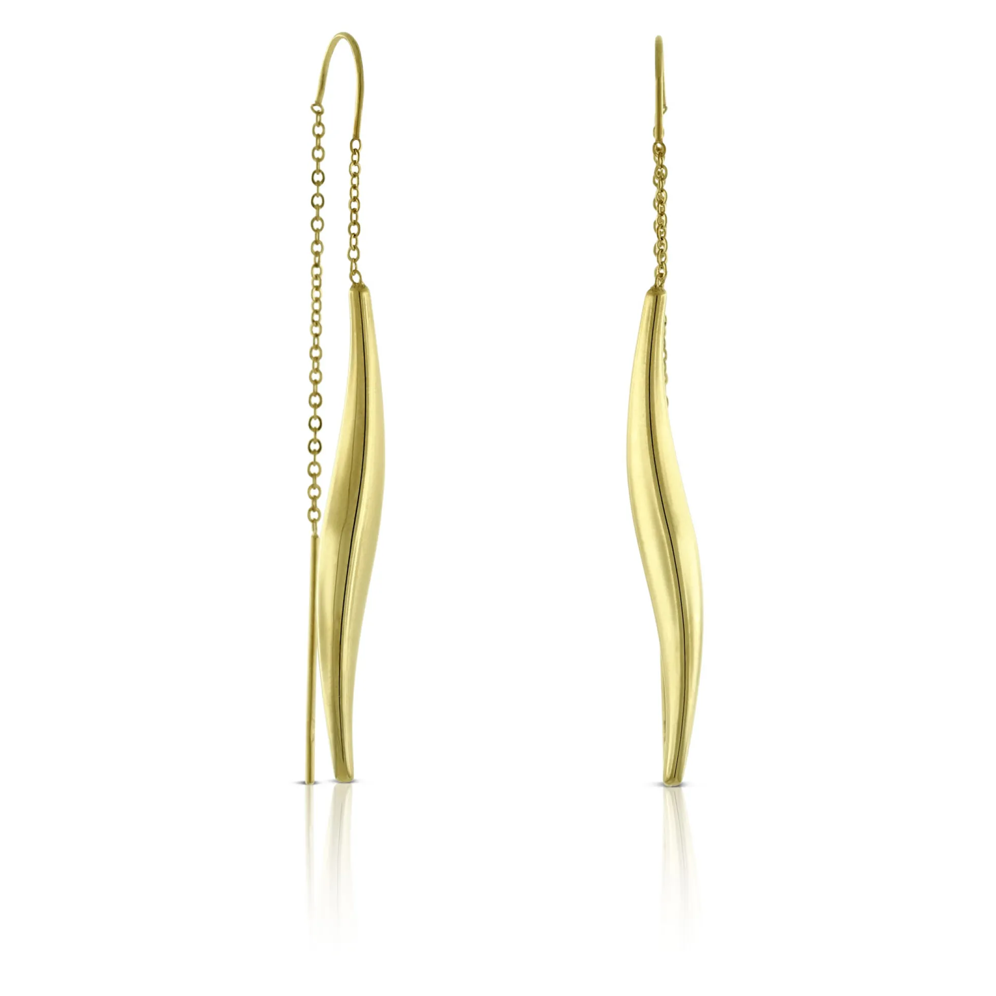 Twist Threader Earrings 14K