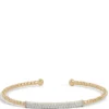 Two-row Diamond Flexy Bangle, 14K Yellow Gold
