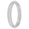 White Gold Polished Milgrain Edge Comfort Fit 3mm Band 14K