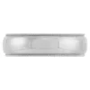 White Gold Polished Milgrain Edge Comfort Fit 6mm Band 14K