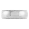 White Gold Polished Milgrain Edge Comfort Fit 7mm Band 18K