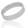 White Gold Polished Pipe Comfort Fit 5mm Band 18K