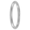 White Gold Polished Rounded Comfort Fit 2mm Band 14K
