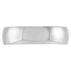 White Gold Polished Rounded Comfort Fit 6mm Band 18K
