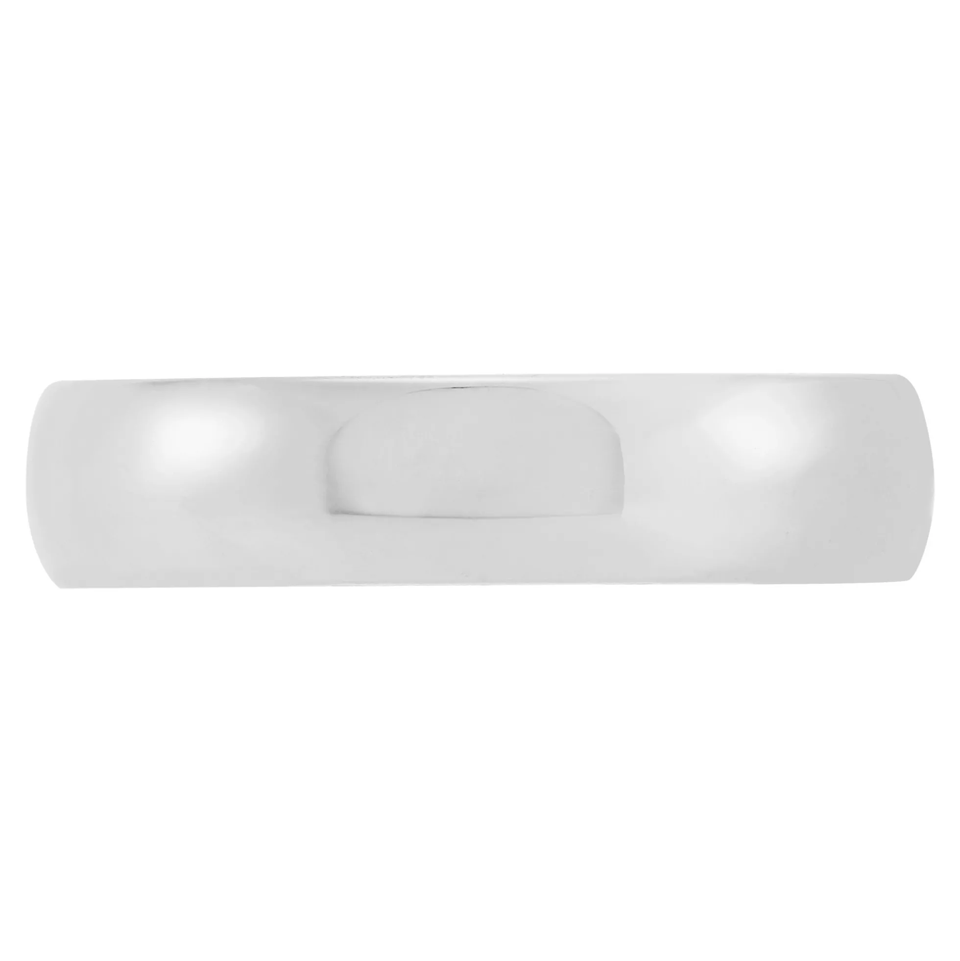 White Gold Polished Rounded 5mm Band 18K
