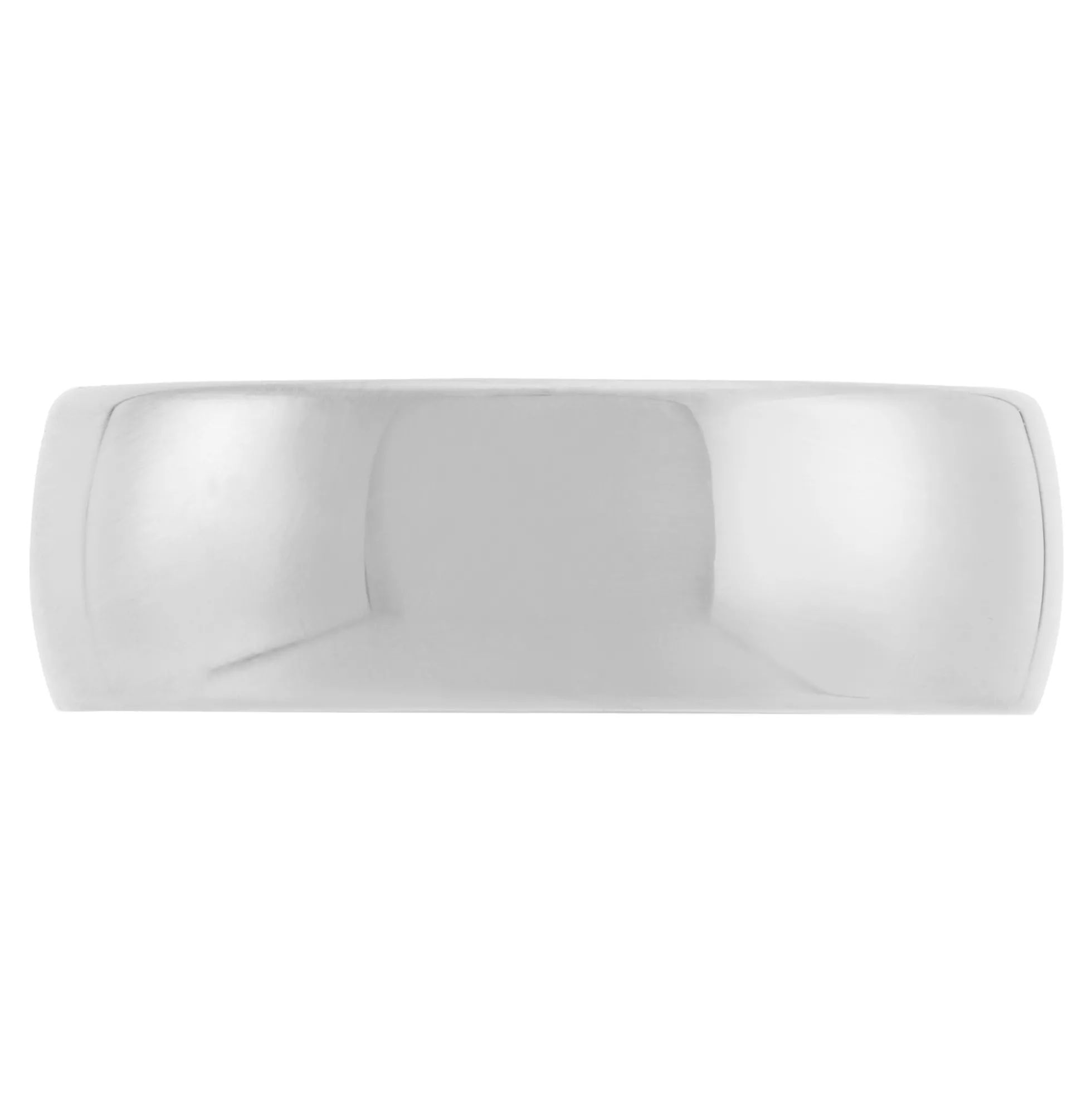 White Gold Polished Rounded 7mm Band 18K