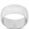 White Gold Polished Rounded 8mm Band 14K