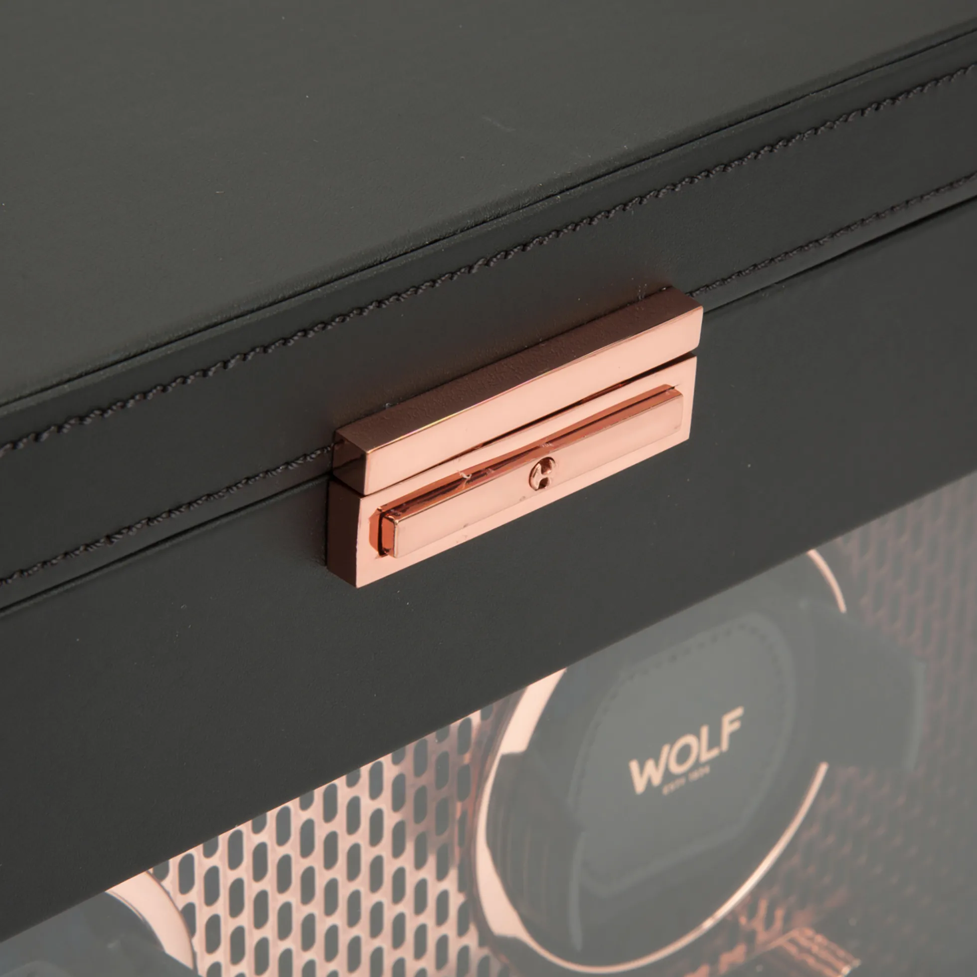 WOLF Axis Double Watch Winder With Storage