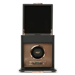 WOLF Axis Single Watch Winder With Storage
