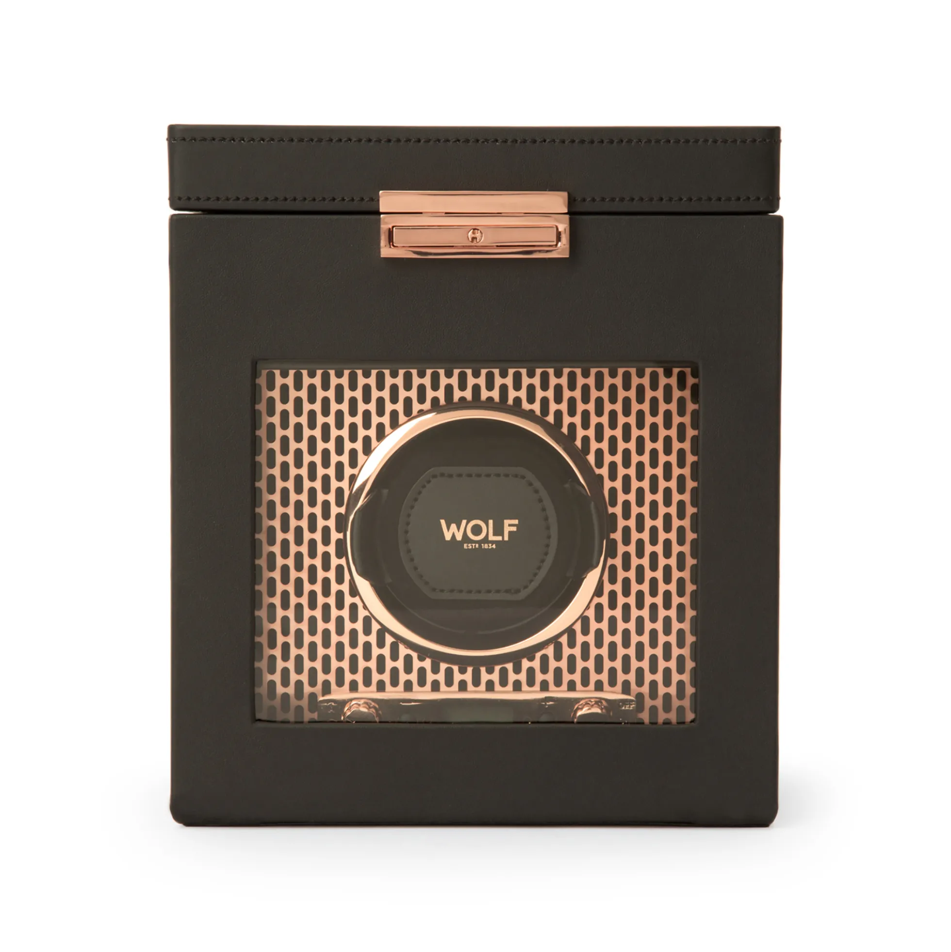 WOLF Axis Single Watch Winder With Storage
