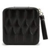 WOLF Caroline Black Leather Zip Travel Case