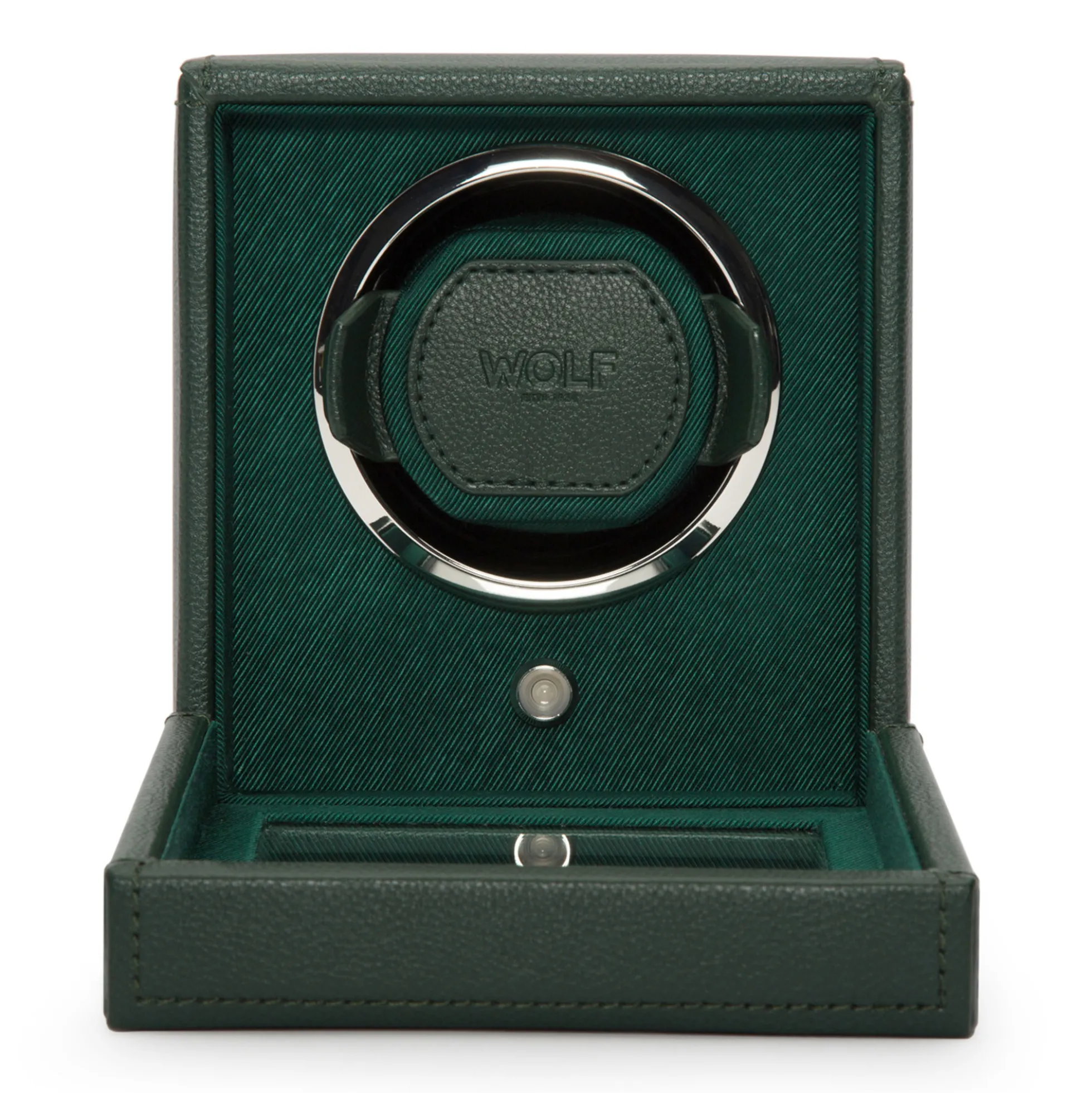 WOLF Cub Single Watch Winder With Green Cover