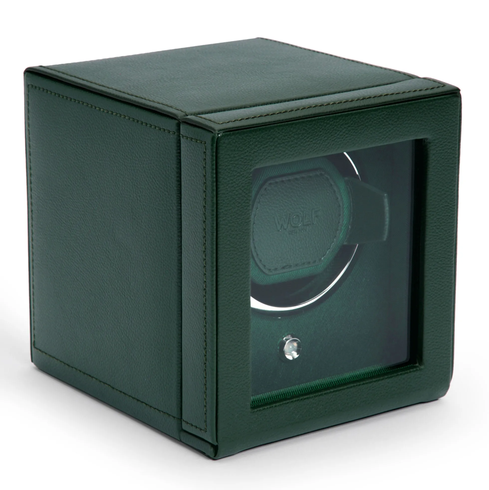 WOLF Cub Single Watch Winder With Green Cover