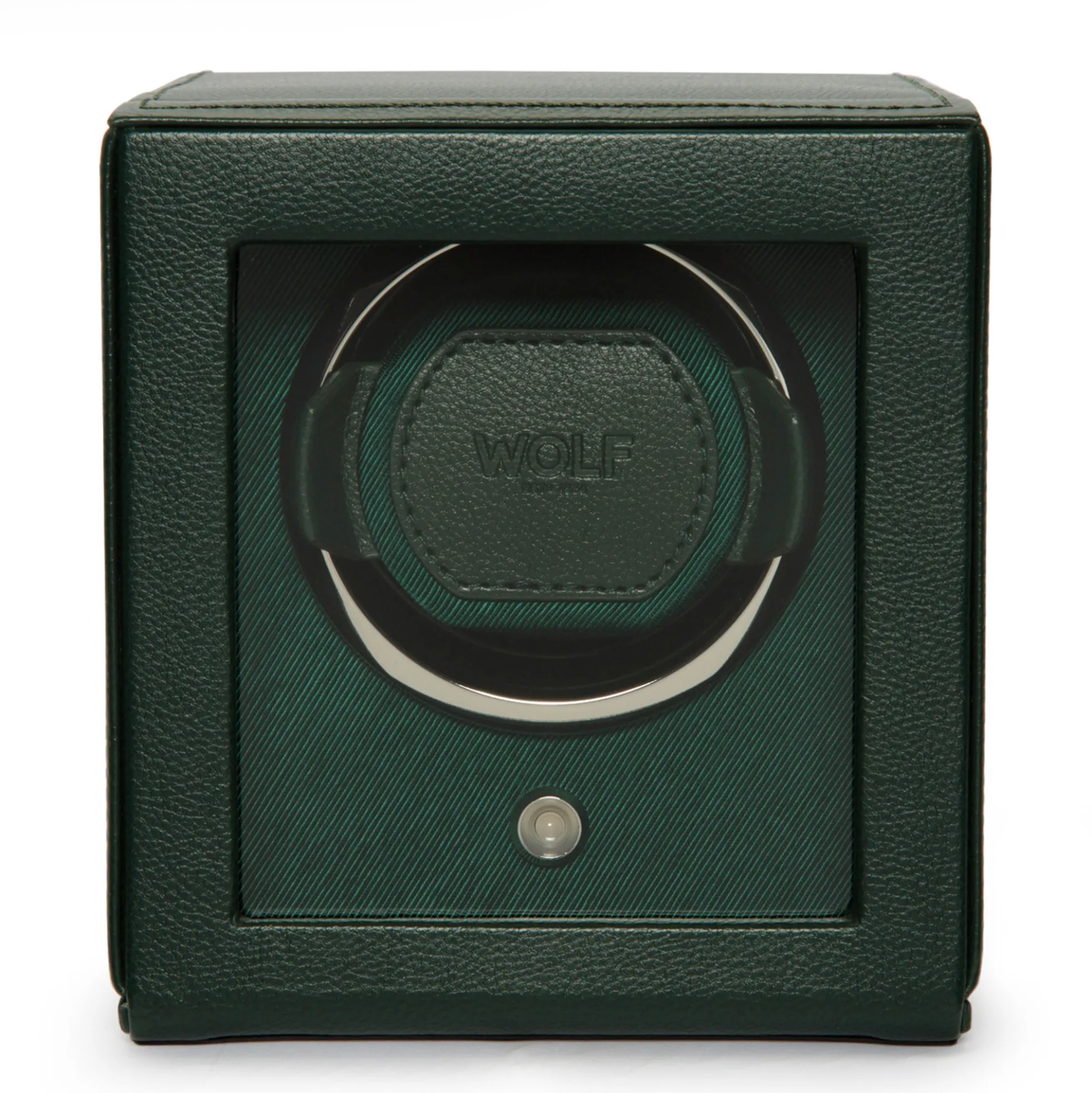WOLF Cub Single Watch Winder With Green Cover