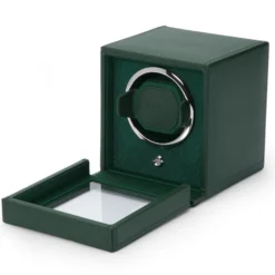 WOLF Cub Single Watch Winder With Green Cover