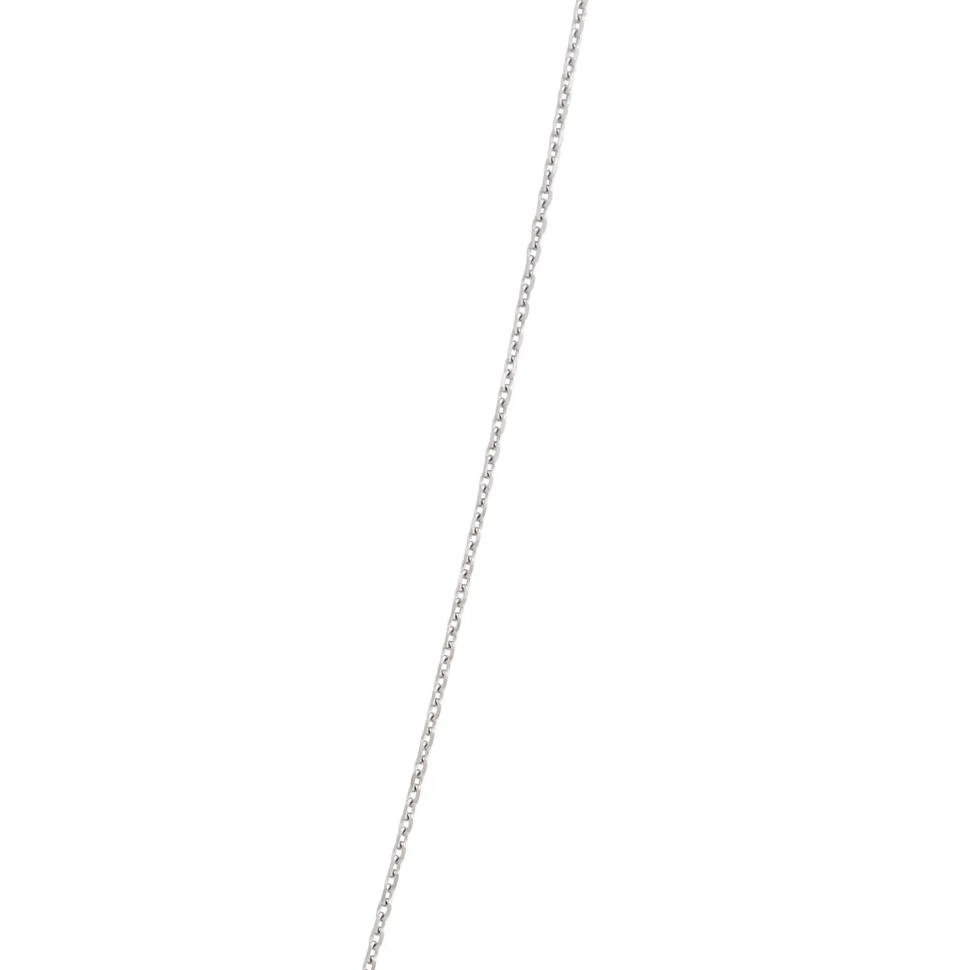 Y-Drop Diamond Pendant Necklace, 14K White Gold