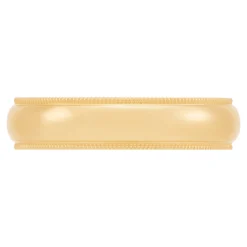 Yellow Gold Polished Milgrain Edge Comfort Fit 5mm Band 14K