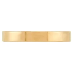 Yellow Gold Polished Pipe Comfort Fit 3mm Band 14K
