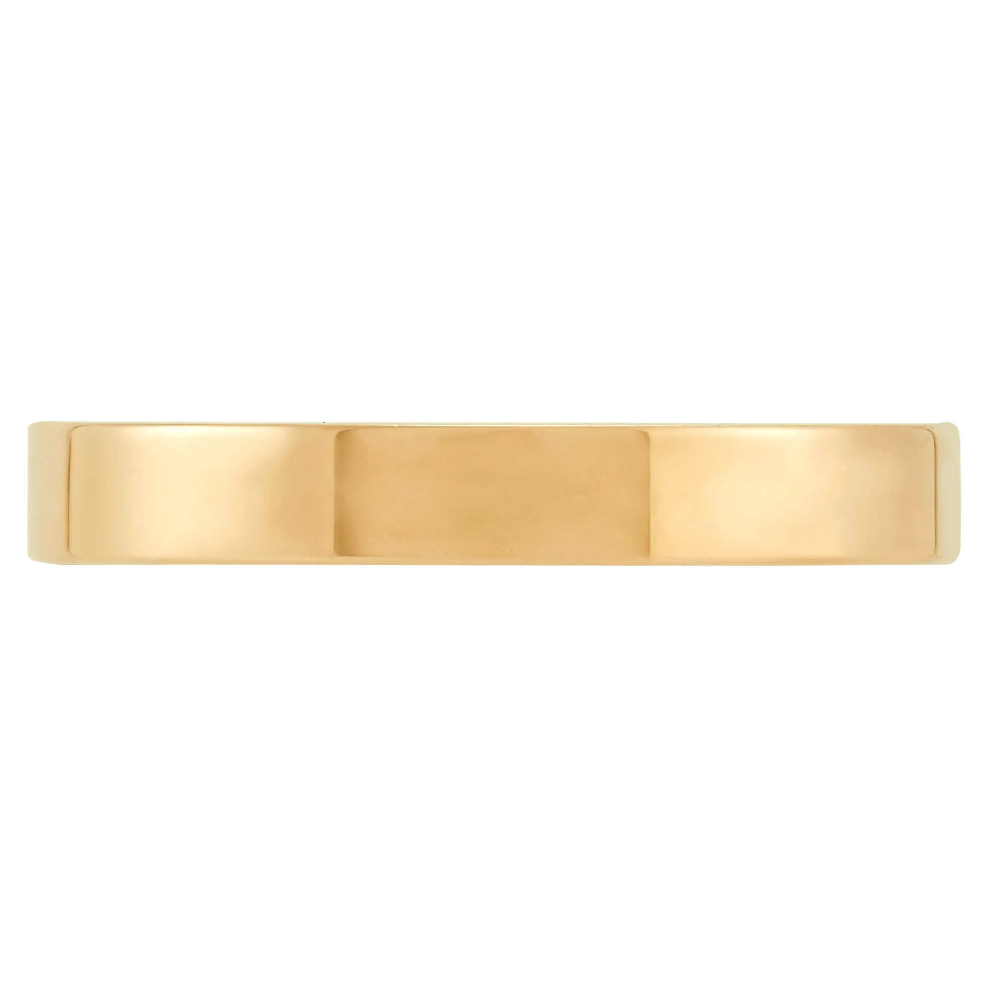 Yellow Gold Polished Pipe Comfort Fit 3mm Band 18K