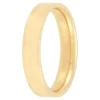Yellow Gold Polished Pipe Comfort Fit 4mm Band 14K