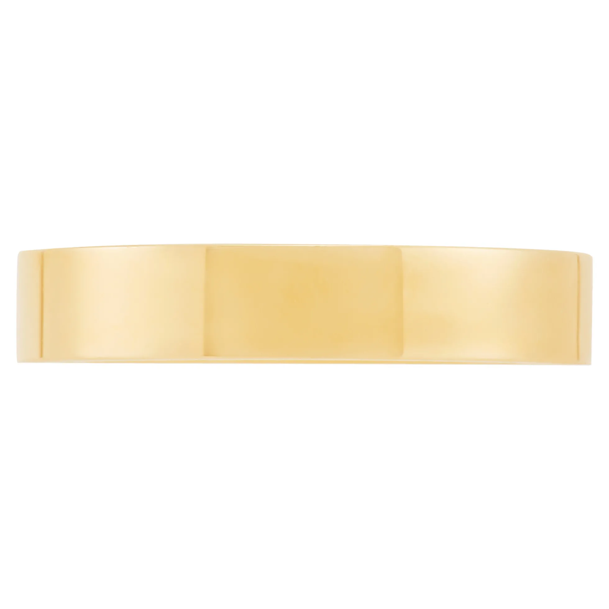 Yellow Gold Polished Pipe Comfort Fit 4mm Band 18K